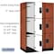 Salsbury Industries Wardrobe Locker, 45" W, 24" D, 76" H, (3) Wide, (9) Openings, Cherry 23364CHE - alternate 6